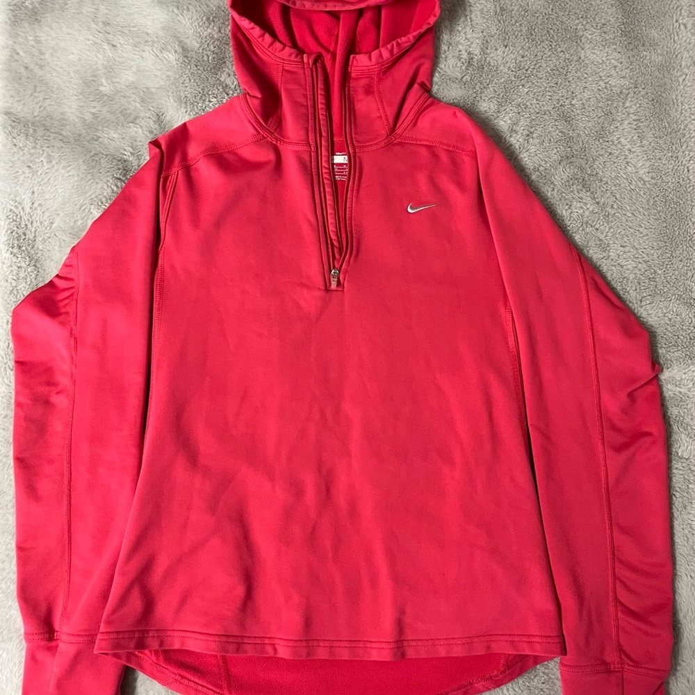 Nike Pink 3/4 Zip Hoodie